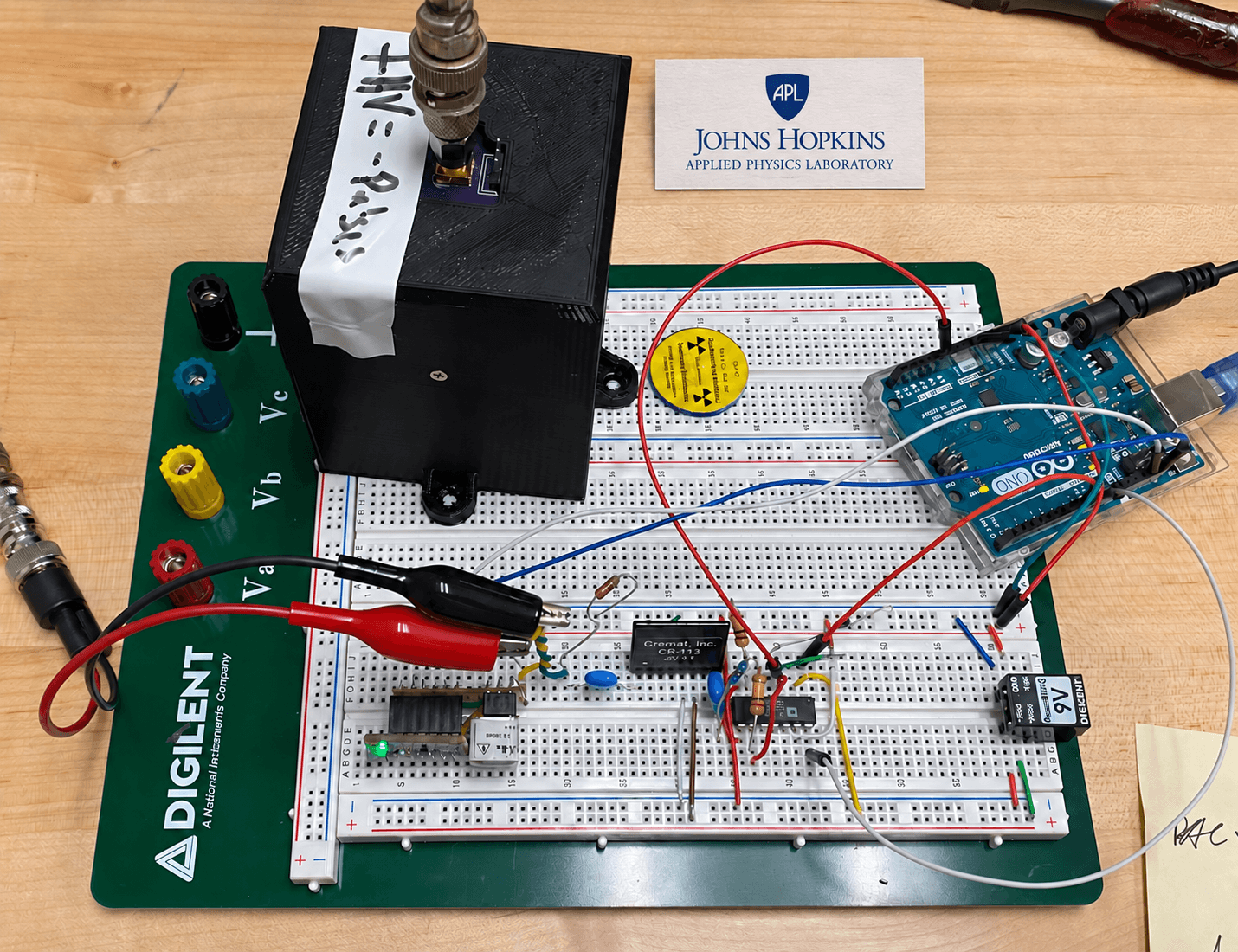 Full Gamma Ray Spectrometer with Low Cost Hardware research poster by Victoria Yi